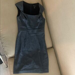 White House Black Market Gray Sheath Dress